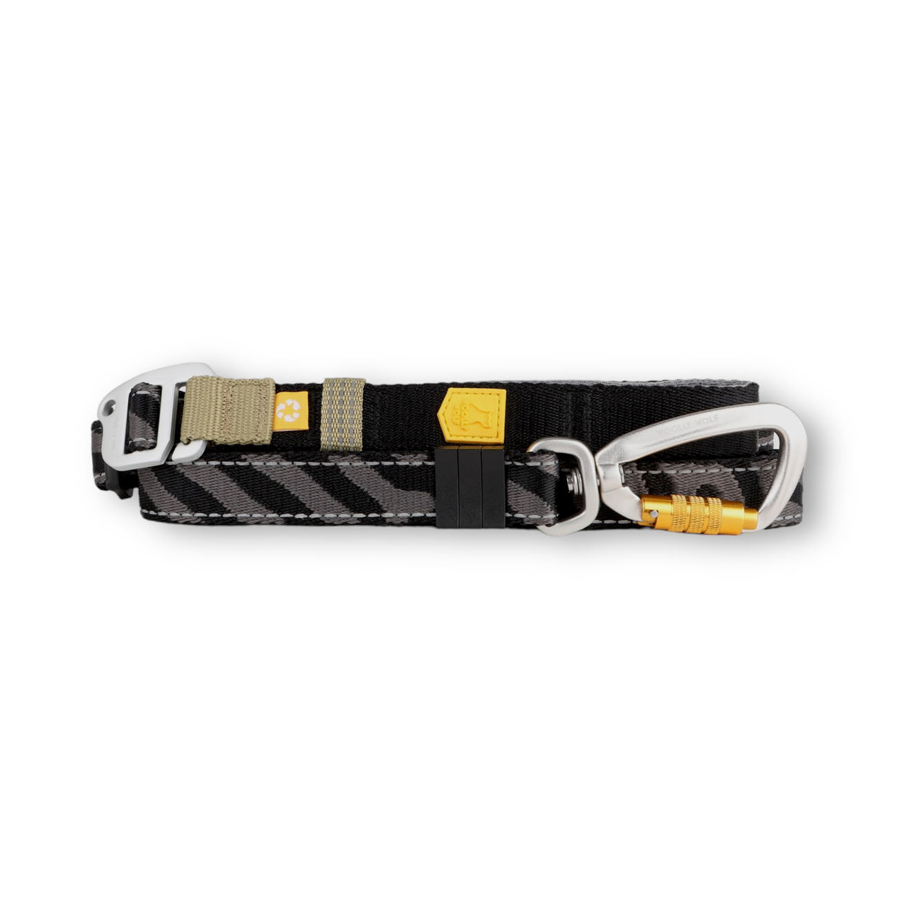 WW Roam Adjustable Leash Black Ripple