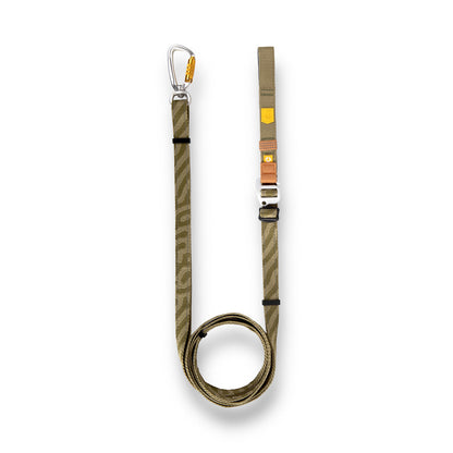 WW Roam Adjustable Leash Green Ripple